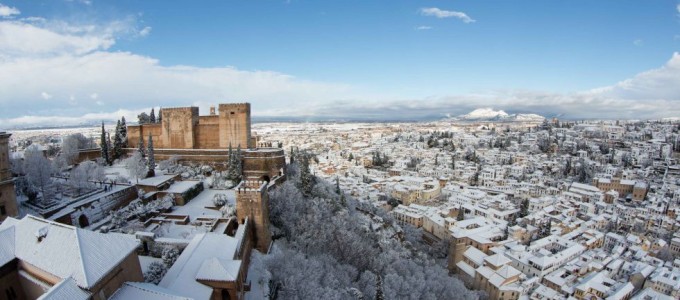 Nevada sobre Granada