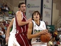 Ricky Rubio en su debut en la ACB en Granada